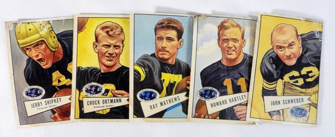 Mixed Lot OF 5 Steelers Football Cards