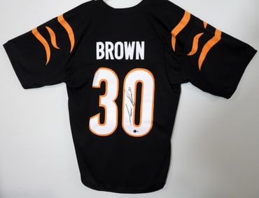 Chase Brown Autograph Bengals Jersey
