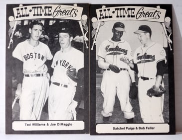 (2) 1975 TCMA  ALL TIME Greats Postcards