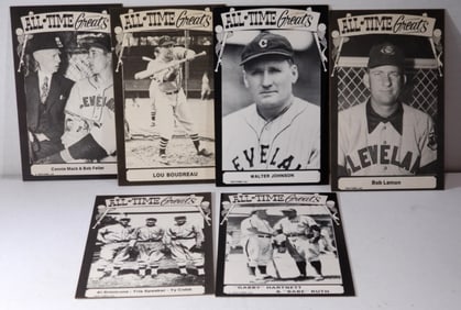 (6) 1973 TCMA  ALL Time Greats Postcards