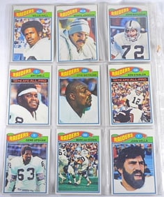 Raiders Football Card Collection