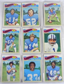 Detroit Lions Football Card Collection