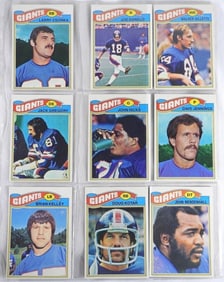 Chargers, Buccaneers, Giants Card Collection