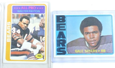 Gale Sayers, Walter Payton Football Cards