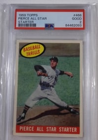 PSA 1959 TOPPS Pierce All Star Starter