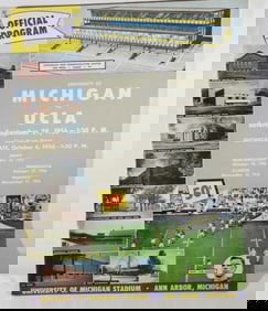 1956 Michigan vs. UCLA Game Program