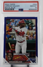 PSA 2023 TOPPS Jordan Walker Royal Blue