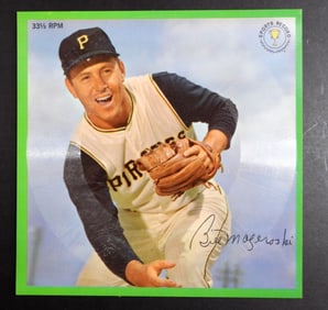 1962 Sports Record 33 1/3 RPM Bill Mazeroski