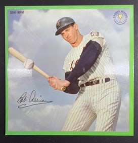 1962 Sports Record 33 1/3 RPM Bob Allison