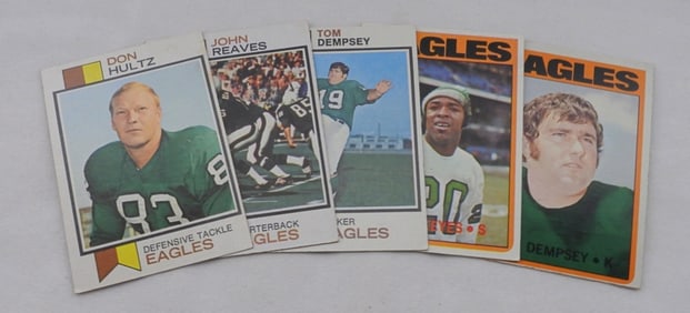 (5) 1970s Eagles Cards