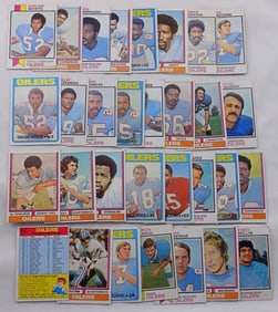 (30) 1970s Oilers Football Cards