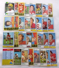 (32) 1970s 49ers Football Cards