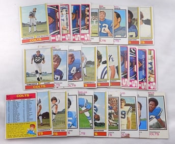 (30) 1970s Colts Football Cards