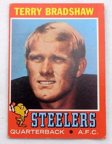 Terry Bradshaw 1971 Rookie Card