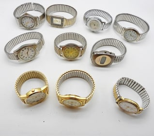 Mixed Lot Of 10 Men's Watches