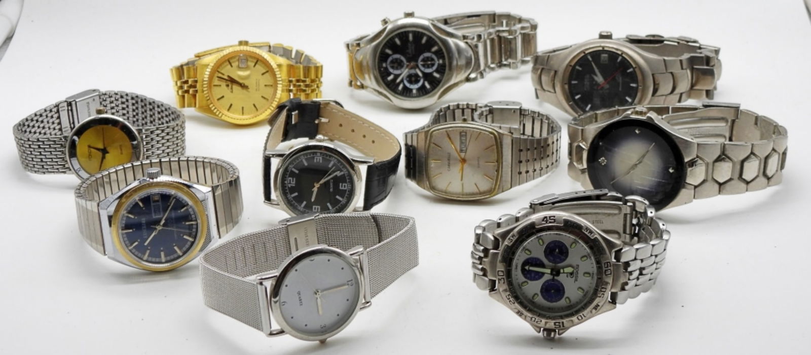 Mixed Lot Of 10 Men's Watches (1 of 1)