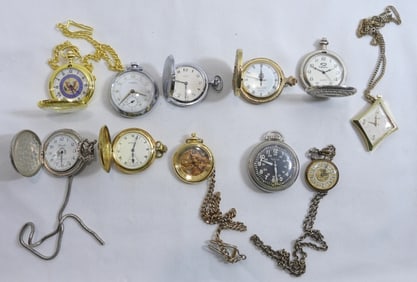 10 Assorted Pocket Watches