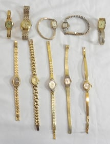 10 Ladies Gold Toned Watches