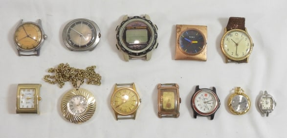 11 Watch Faces and Necklace Watch