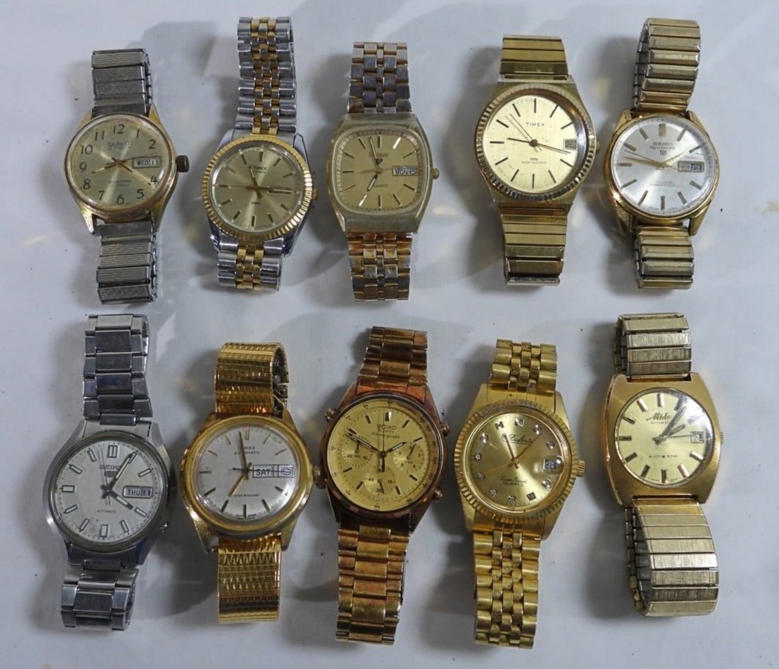 10 Mixed Tone Men's Watches (1 of 1)