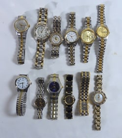 12 Women's Tow Toned Watches