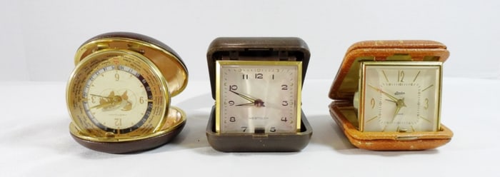 3 Travel Alarm Clocks