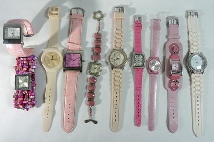 11 Women's Pink Watch Lot