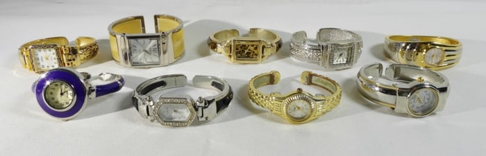 10 Ladies Women's Cuff Watches