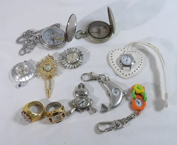 Lot of Novelty Watches and Compasses