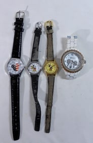 4 Mickey & Minnie Mouse Watches