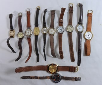 12 Women's Brown Band Watches