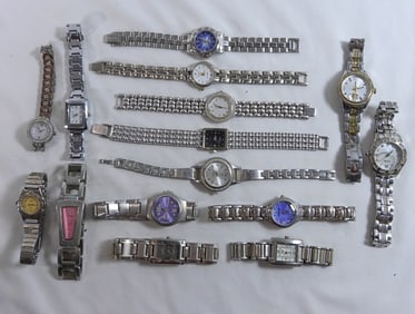 15 Silver Tone Women's Watches