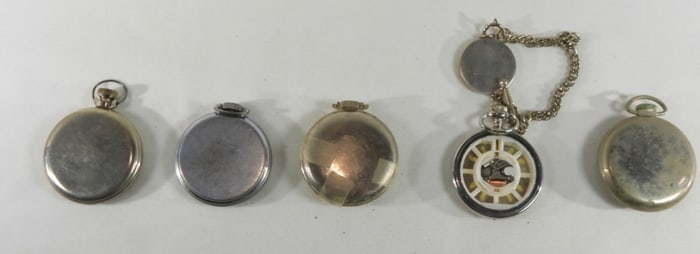 5 Broken Pocket Watches