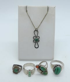 Turquoise & Malachite Southwest 925
