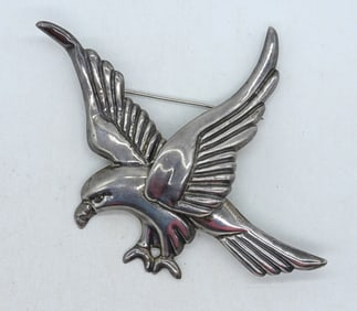Sterling Mexico, Eagle Brooch