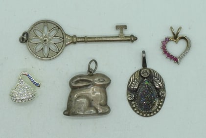 5 Sterling Fun Pendants