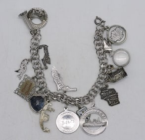 Vintage Sterling Charm Bracelet Mid 70s