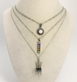 3 Fun Sterling Necklaces