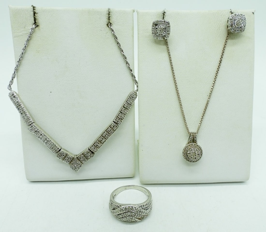 Sterling Diamond Bridal Style Jewelry (1 of 4)