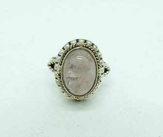 Samuel B. Designer Rose Quartz 925 Ring