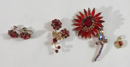 Assorted Woman's Red Jewelry