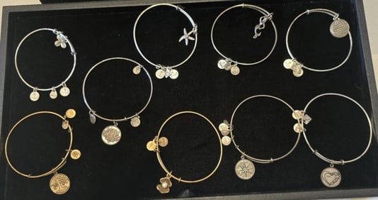 9 Bangles with Charms