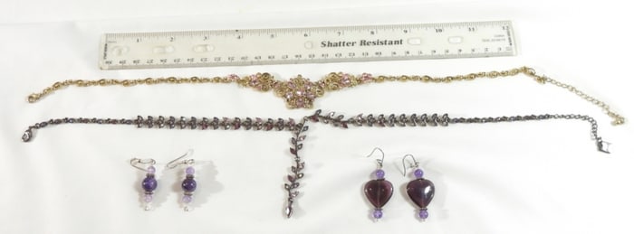 Set of Purple Jewelry