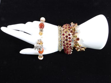 (4) Rhinestone Bracelets