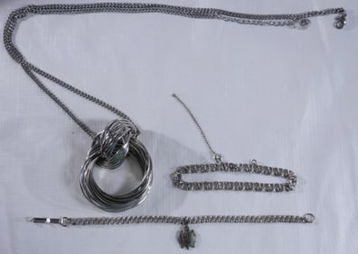(1) Necklace and (2) Bracelets