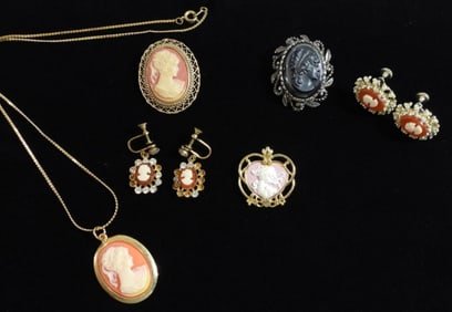 Cameos, Necklaces, Brooches, And Earrings
