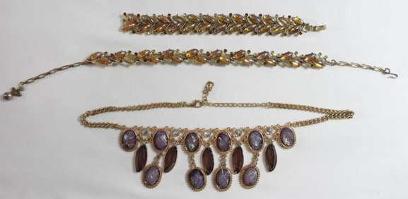 (2) Necklaces And A Bracelet