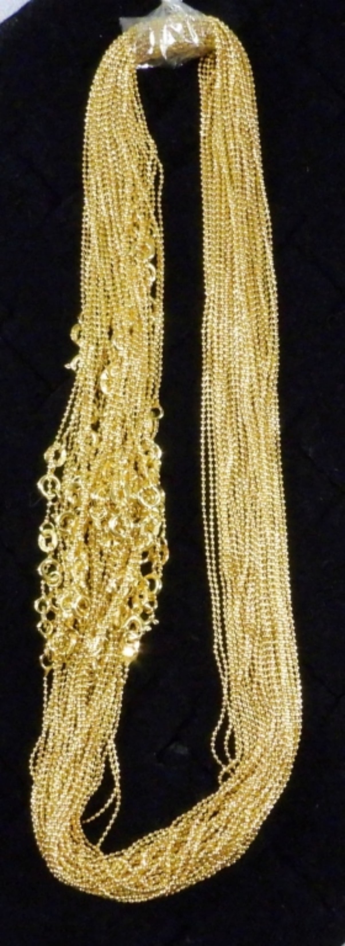 45 Gold Tone Chains: All the same tone, All 14" long