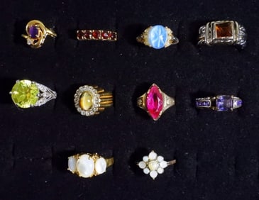 Gold And Silver-tone rings