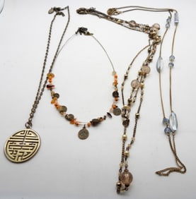 4 Necklaces Mixed Lot